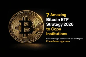 Home Bitcoin ETF Strategy 2026 showing institutional investing approach with Bitcoin ETF portfolio model