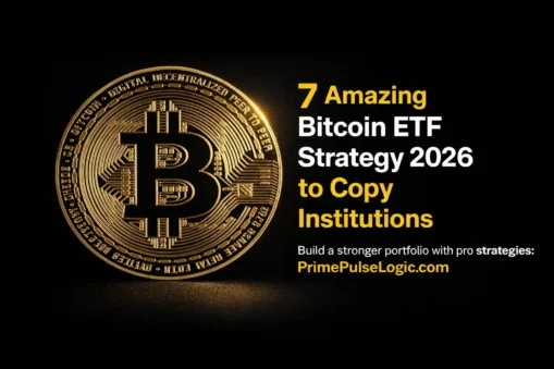 Bitcoin ETF Strategy 2026 showing institutional investing approach with Bitcoin ETF portfolio model