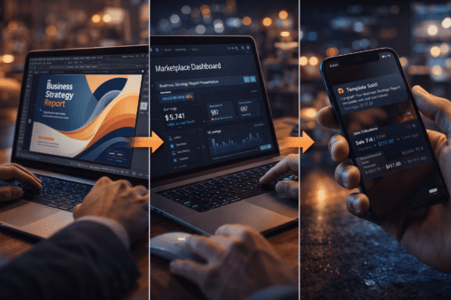 Sell Digital Templates 2026: 7 Proven Ways to Earn $500 Sell Digital Templates 2026 step by step process of creating and selling templates