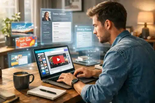 Sell Digital Templates 2026: 7 Proven Ways to Earn $500 : Sell Digital Templates 2026 workspace showing Canva templates business setup