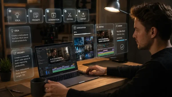 AI Video Generation Tools 2026 workflow from idea to final video export