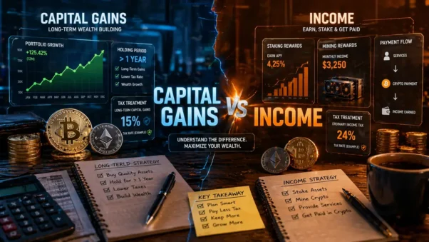 Crypto Tax 2026 capital gains vs ordinary income