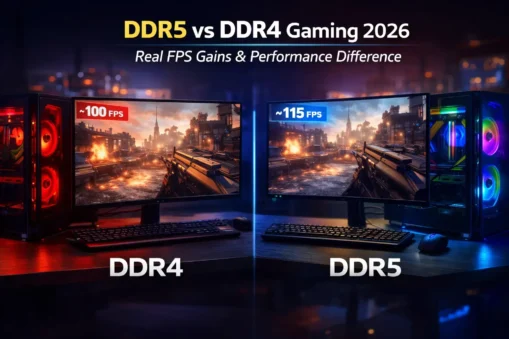 DDR5 RAM Gaming 2026: 7 Proven Reasons to Upgrade DDR5 RAM Gaming 2026 vs DDR4 performance comparison with FPS difference