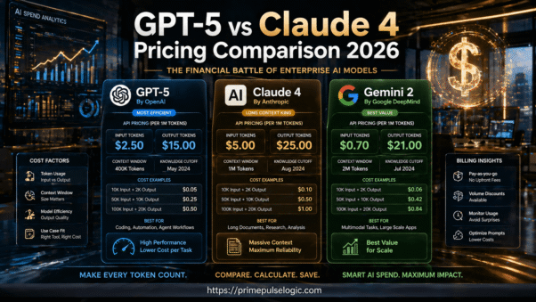 GPT-5 vs Claude 4 in 2026 API pricing comparison for business value