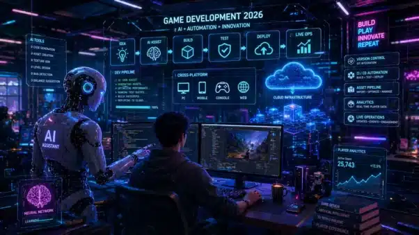 Indie Games Success 2026 showing AI tools and cross-platform development trends