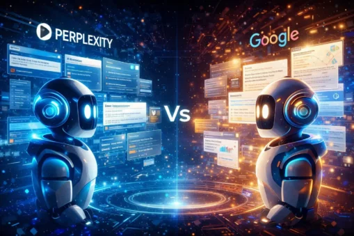 7 Amazing AI Search Engines 2026 Perplexity vs Google comparison visual