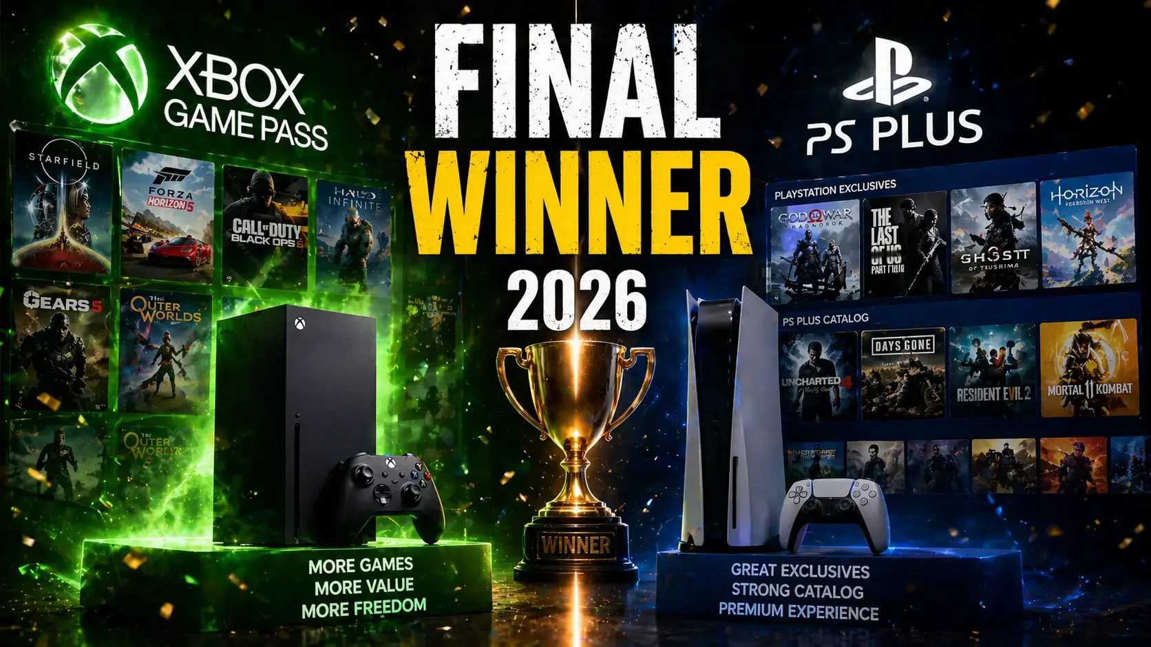 Xbox Game Pass vs PS Plus final winner comparison 2026