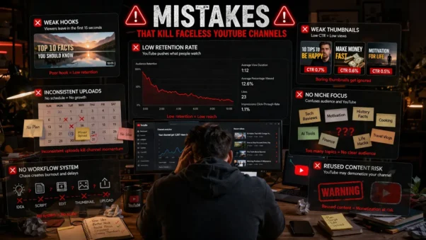 YouTube Automation in 2026 mistakes to avoid when building a faceless channel