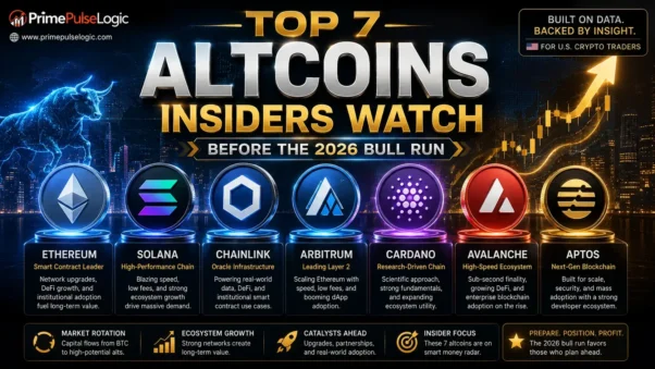 Altcoin Season 2026 top 7 Altcoins Insiders Watch Before the bull run with Solana, Chainlink, Arbitrum, and Ethereum