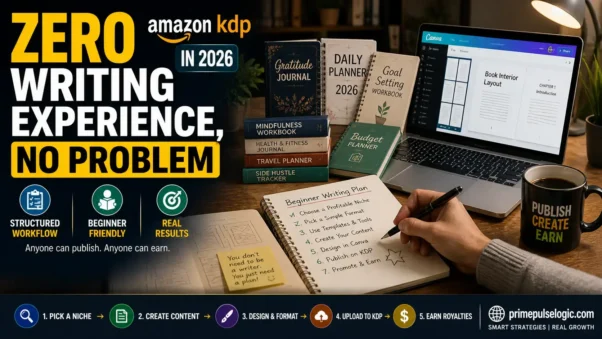Amazon KDP in 2026 for beginners with zero writing experience