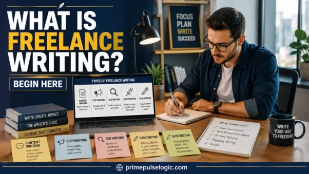 What Is Freelance Writing, beginner writer learning content writing, copywriting, SEO writing, and ghostwriting